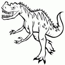 Раскраски: динозавр - Бесплатные раскраски для печати