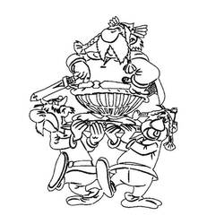 Раскраска: Астерикс и Обеликс (мультфильмы) #24515 - Бесплатные раскраски для печати