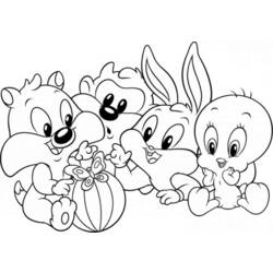 Раскраска: Baby Looney Tunes (мультфильмы) #26565 - Бесплатные раскраски для печати