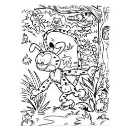 Раскраска: Marsupilami (мультфильмы) #50170 - Бесплатные раскраски для печати