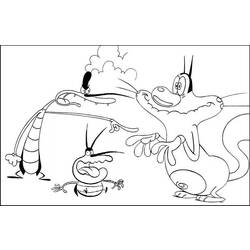 Раскраска: Огги и Каффардс (мультфильмы) #37873 - Бесплатные раскраски для печати
