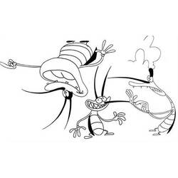 Раскраска: Огги и Каффардс (мультфильмы) #38024 - Бесплатные раскраски для печати