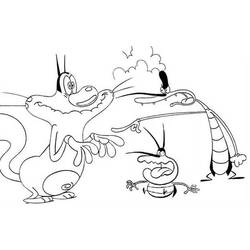 Раскраска: Огги и Каффардс (мультфильмы) #38036 - Бесплатные раскраски для печати