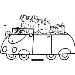 Раскраска: Свинка Пеппа (мультфильмы) #43913 - Бесплатные раскраски для печати