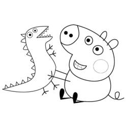 Раскраска: Свинка Пеппа (мультфильмы) #43961 - Бесплатные раскраски для печати