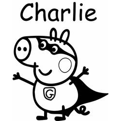 Раскраска: Свинка Пеппа (мультфильмы) #44035 - Бесплатные раскраски для печати