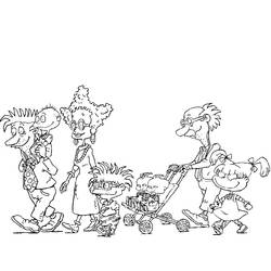 Раскраска: Rugrats (мультфильмы) #52890 - Бесплатные раскраски для печати