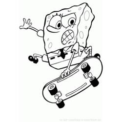 Раскраска: SpongeBob (мультфильмы) #33571 - Бесплатные раскраски для печати