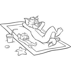 Раскраска: Том и Джерри (мультфильмы) #24173 - Бесплатные раскраски для печати