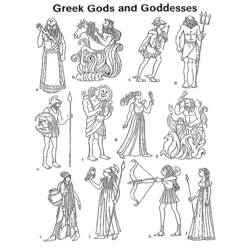 Раскраска: Греческая мифология (Боги и богини) #109694 - Бесплатные раскраски для печати