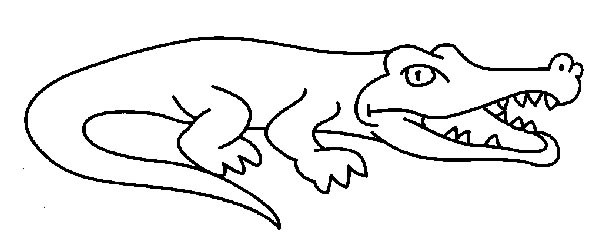 Раскраска: аллигатор (Животные) #413 - Бесплатные раскраски для печати