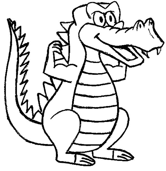 Раскраска: аллигатор (Животные) #442 - Бесплатные раскраски для печати