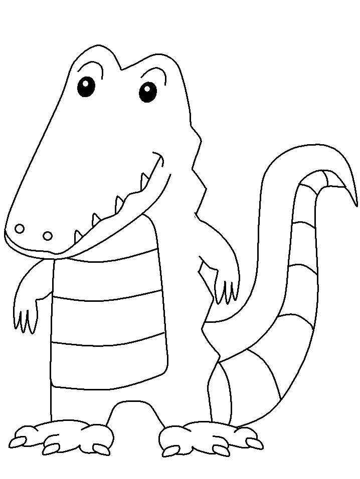 Раскраска: аллигатор (Животные) #453 - Бесплатные раскраски для печати