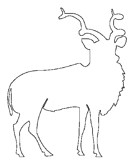 Раскраска: антилопа (Животные) #22658 - Бесплатные раскраски для печати