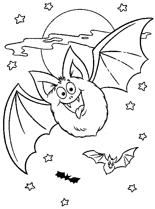 Раскраска: летучая мышь (Животные) #1993 - Бесплатные раскраски для печати