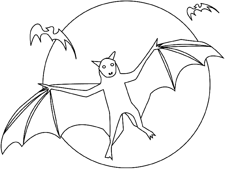 Раскраска: летучая мышь (Животные) #2063 - Бесплатные раскраски для печати
