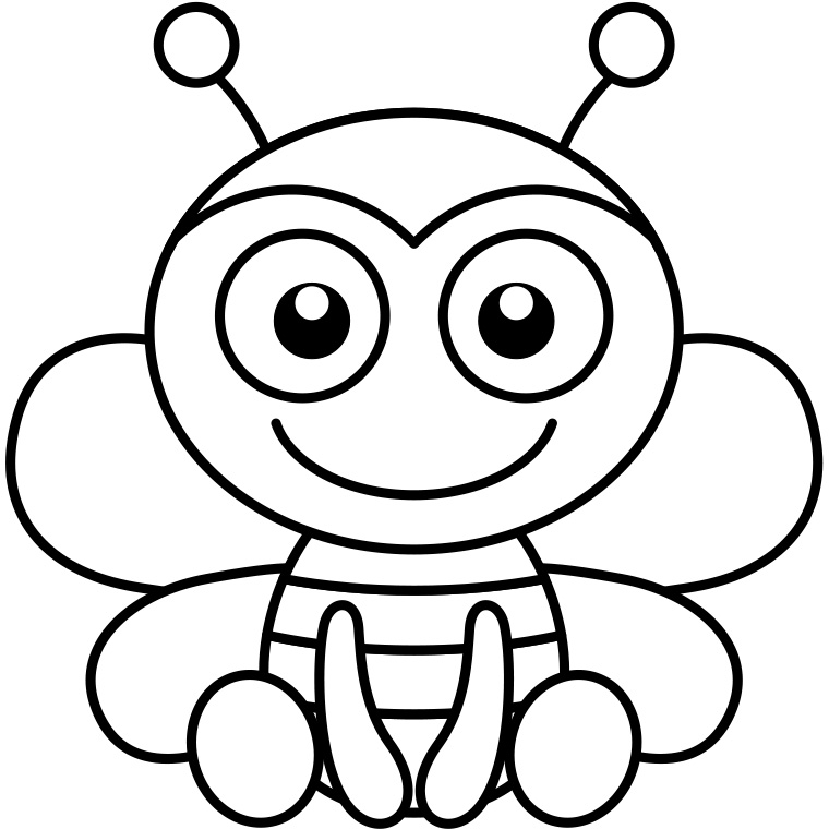 Раскраска: пчела (Животные) #116 - Бесплатные раскраски для печати