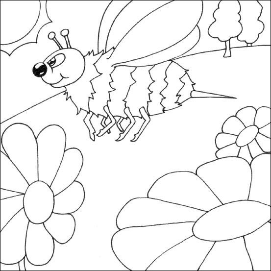 Раскраска: пчела (Животные) #121 - Бесплатные раскраски для печати