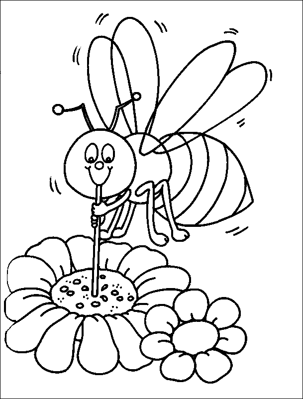 Раскраска: пчела (Животные) #129 - Бесплатные раскраски для печати