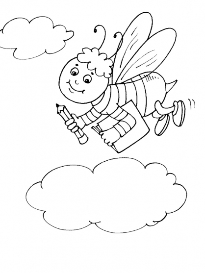 Раскраска: пчела (Животные) #151 - Бесплатные раскраски для печати
