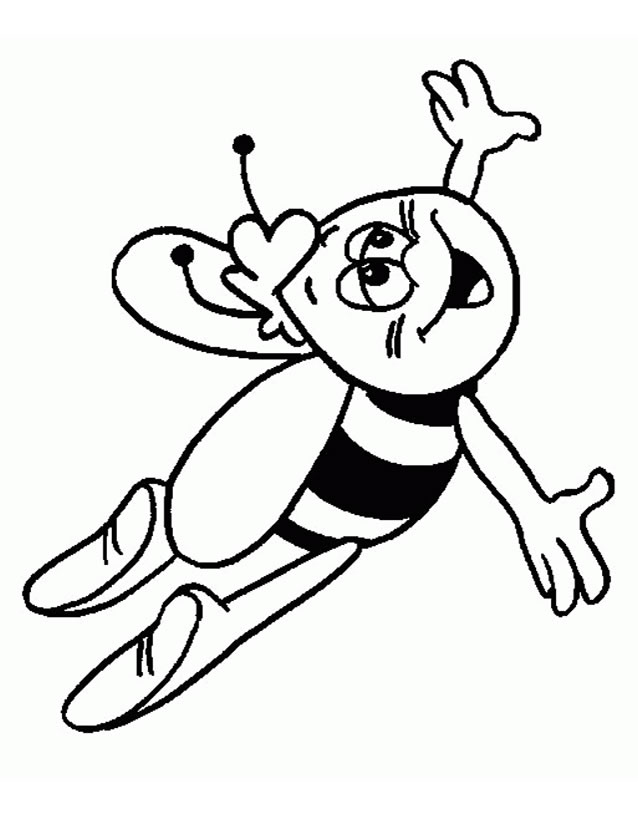 Раскраска: пчела (Животные) #170 - Бесплатные раскраски для печати