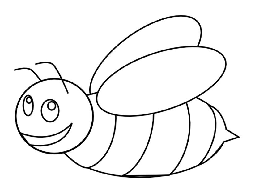 Раскраска: пчела (Животные) #90 - Бесплатные раскраски для печати