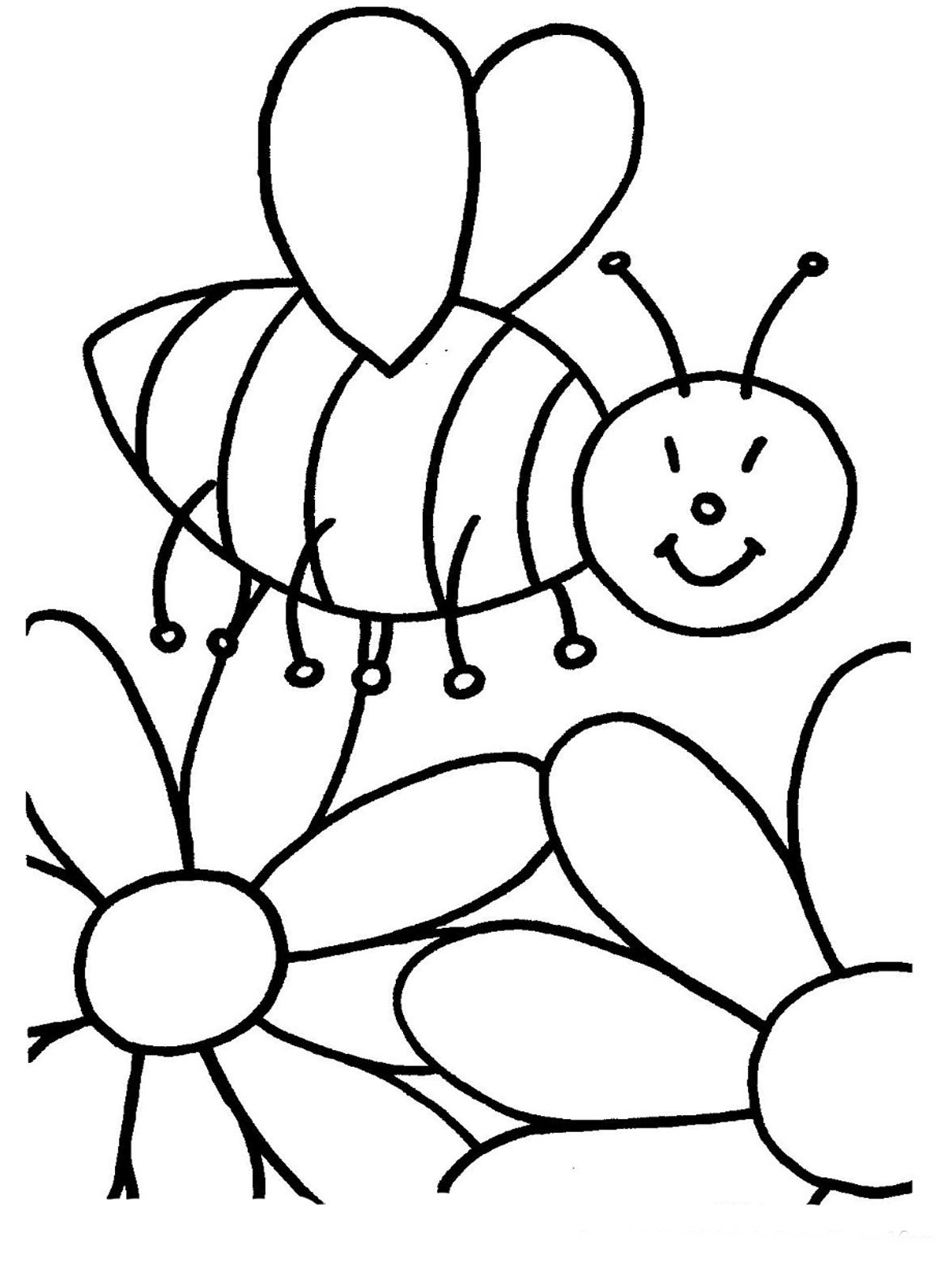 Раскраска: пчела (Животные) #91 - Бесплатные раскраски для печати