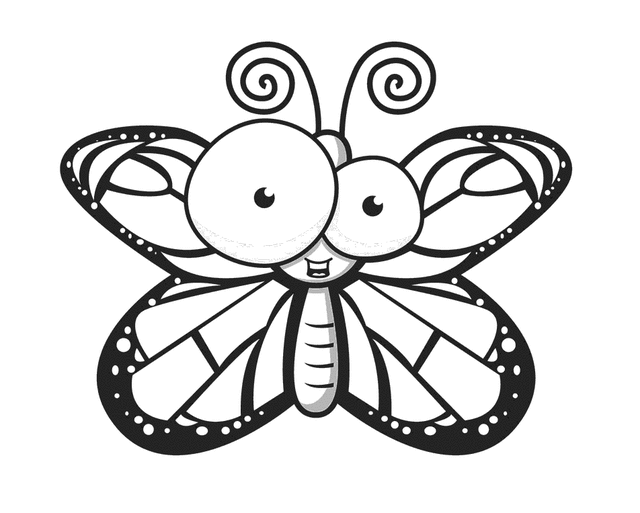 Раскраска: бабочка (Животные) #15739 - Бесплатные раскраски для печати