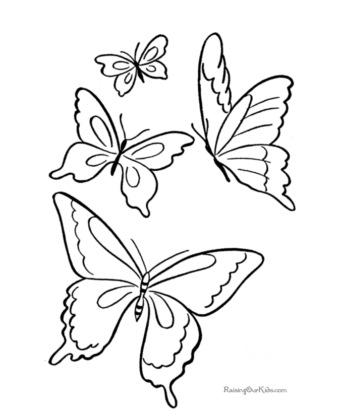 Раскраска: бабочка (Животные) #15747 - Бесплатные раскраски для печати