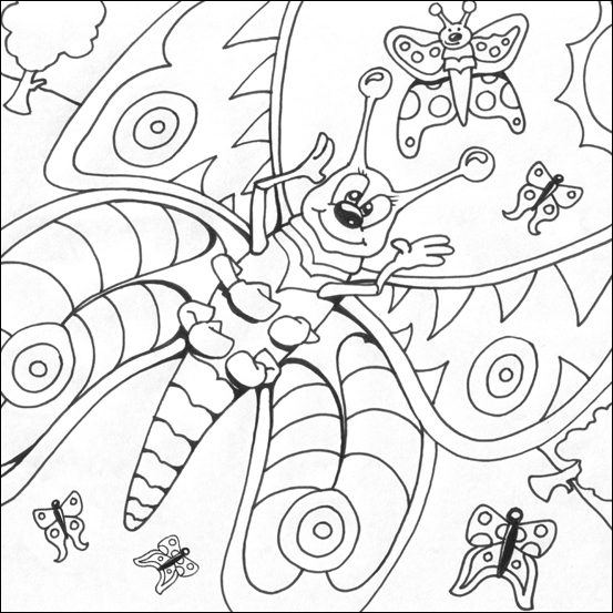 Раскраска: бабочка (Животные) #15765 - Бесплатные раскраски для печати