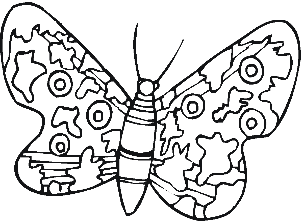 Раскраска: бабочка (Животные) #15769 - Бесплатные раскраски для печати