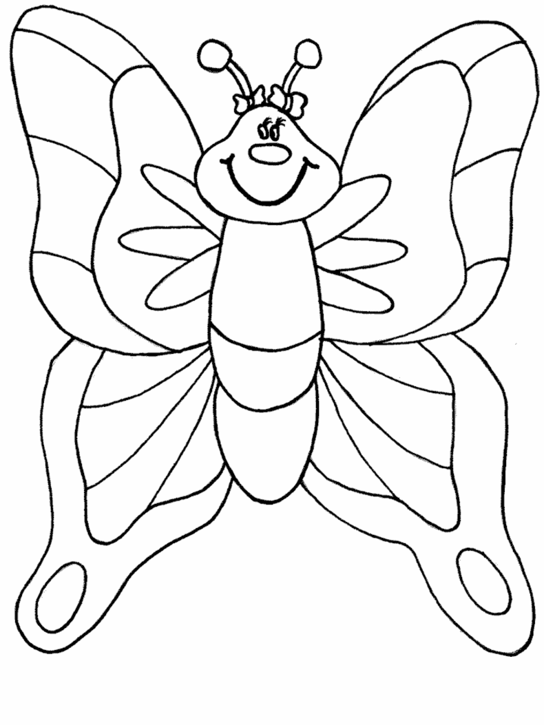 Раскраска: бабочка (Животные) #15819 - Бесплатные раскраски для печати