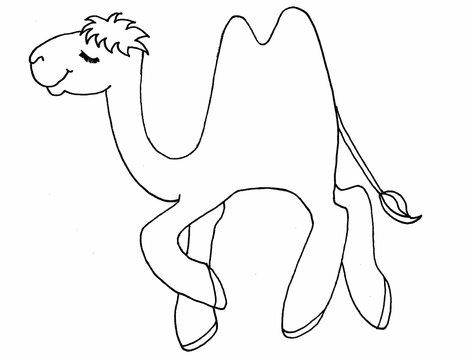 Раскраска: верблюд (Животные) #1662 - Бесплатные раскраски для печати