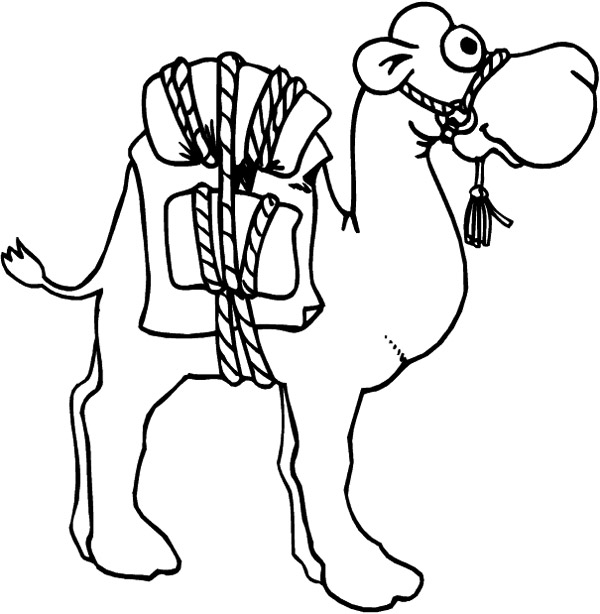 Раскраска: верблюд (Животные) #1663 - Бесплатные раскраски для печати