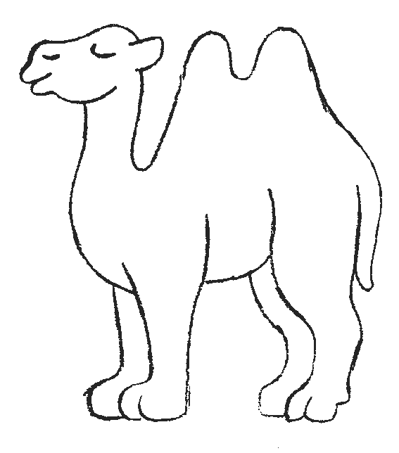 Раскраска: верблюд (Животные) #1664 - Бесплатные раскраски для печати