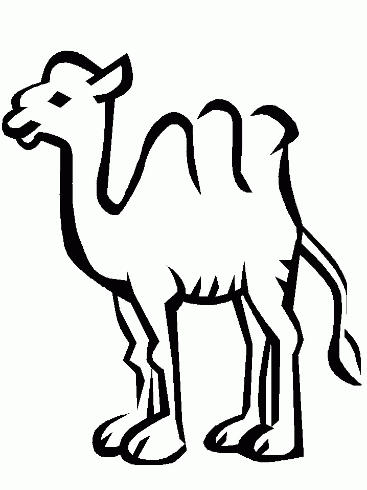 Раскраска: верблюд (Животные) #1693 - Бесплатные раскраски для печати