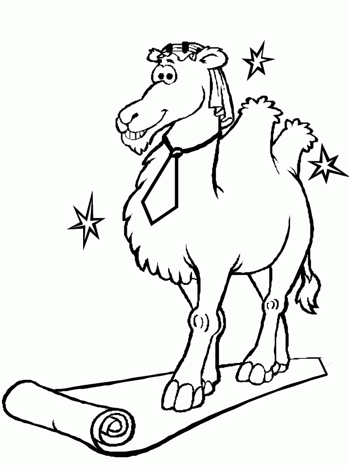 Раскраска: верблюд (Животные) #1695 - Бесплатные раскраски для печати