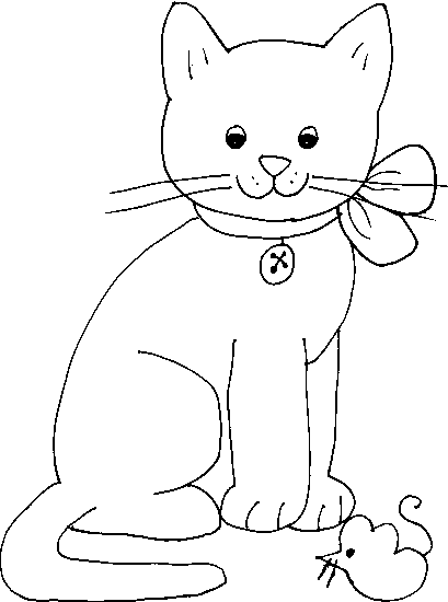 Раскраска: кот (Животные) #1848 - Бесплатные раскраски для печати