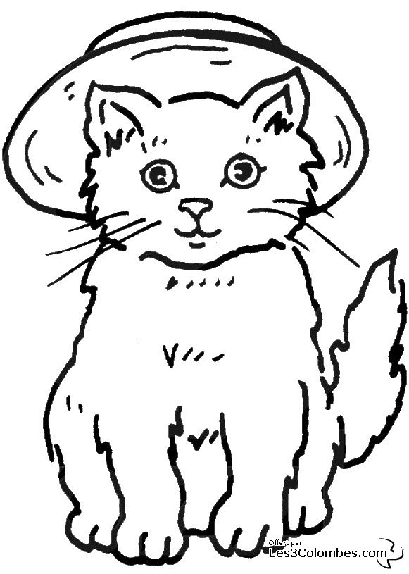 Раскраска: кот (Животные) #1869 - Бесплатные раскраски для печати