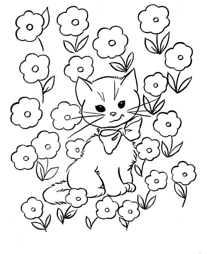 Раскраска: кот (Животные) #1895 - Бесплатные раскраски для печати