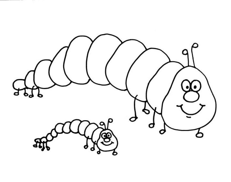 Раскраска: гусеница (Животные) #18292 - Бесплатные раскраски для печати