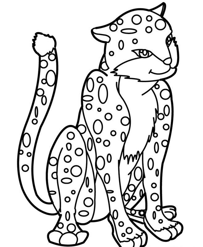 Раскраска: гепард (Животные) #7874 - Бесплатные раскраски для печати