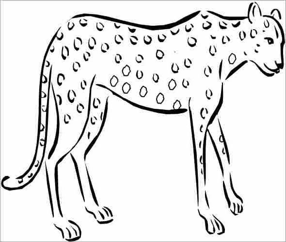 Раскраска: гепард (Животные) #7897 - Бесплатные раскраски для печати