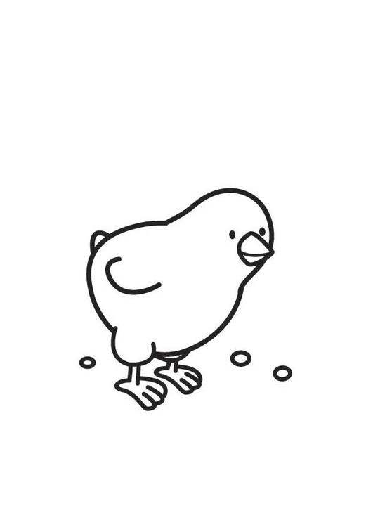 Раскраска: цыпленок (Животные) #15329 - Бесплатные раскраски для печати