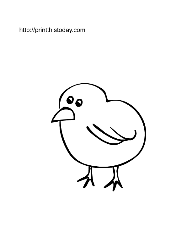 Раскраска: цыпленок (Животные) #15337 - Бесплатные раскраски для печати