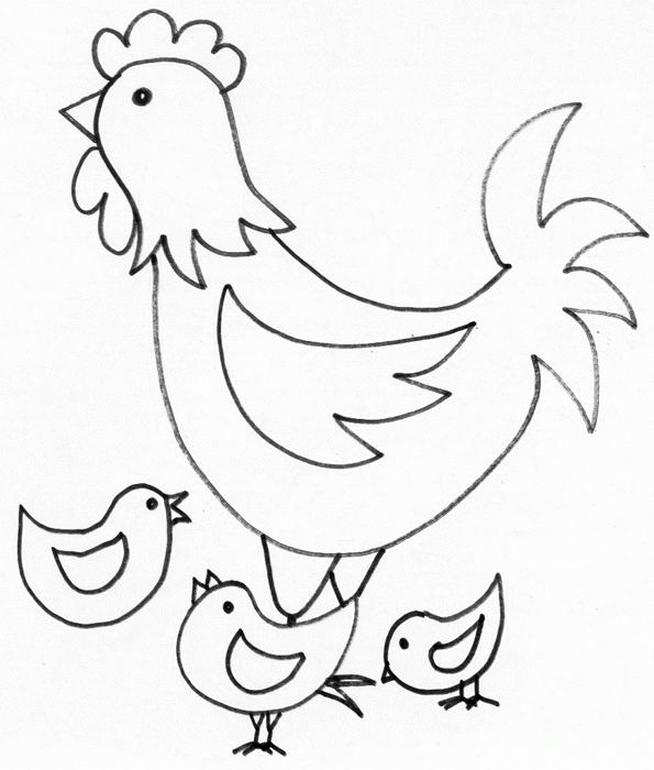 Раскраска: курица (Животные) #17223 - Бесплатные раскраски для печати