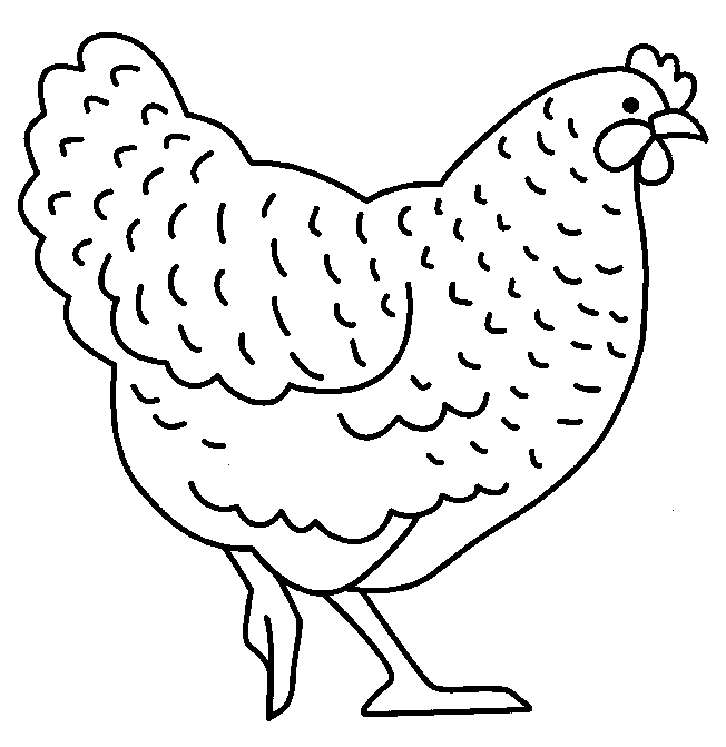 Раскраска: курица (Животные) #17224 - Бесплатные раскраски для печати