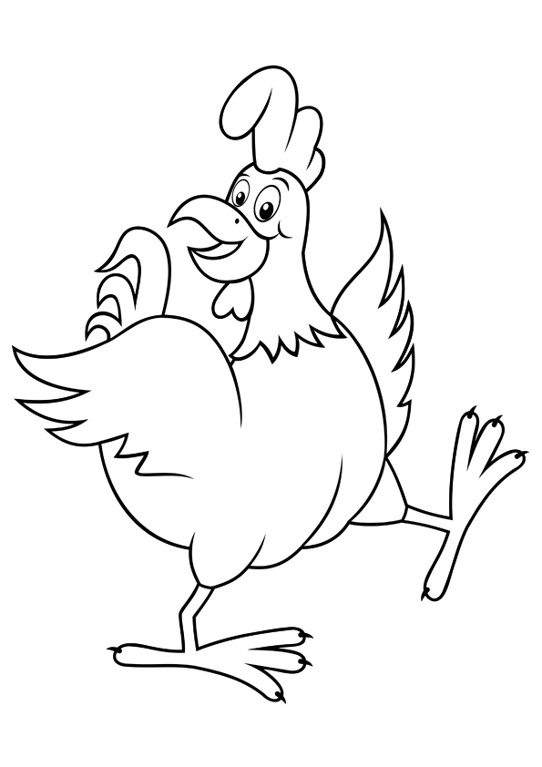 Раскраска: курица (Животные) #17264 - Бесплатные раскраски для печати