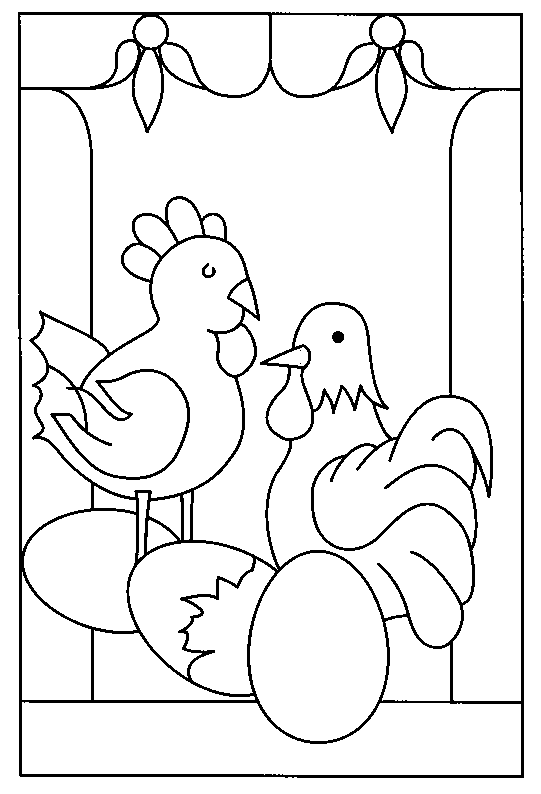 Раскраска: курица (Животные) #17270 - Бесплатные раскраски для печати