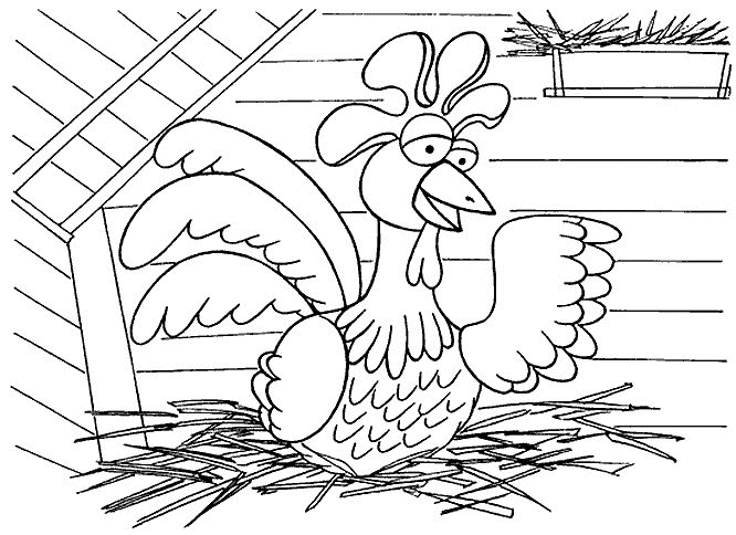 Раскраска: курица (Животные) #17336 - Бесплатные раскраски для печати